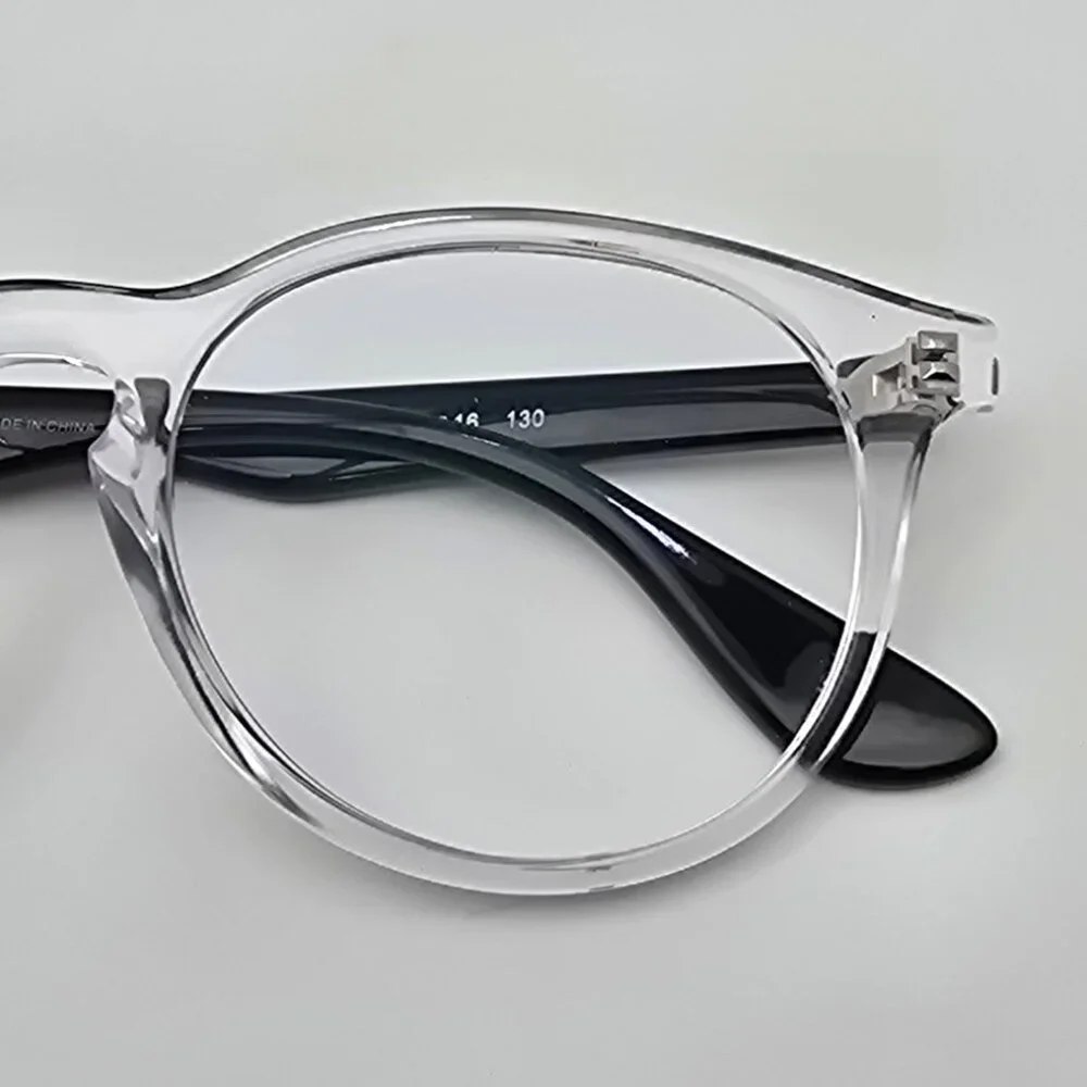 Ray-Ban RB1554 3541 Polished Transparent Black Kids Phantos Eyeglasses Frame